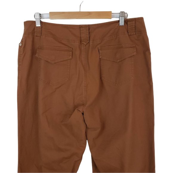 Pendleton Brown/Copper 4-Pocket Pants Size 18 - Picture 5 of 9